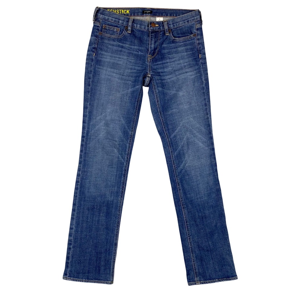 J.Crew Matchstick Straight Leg‎ Stretch Denim Jeans Womens 29 Blue Medium Wash